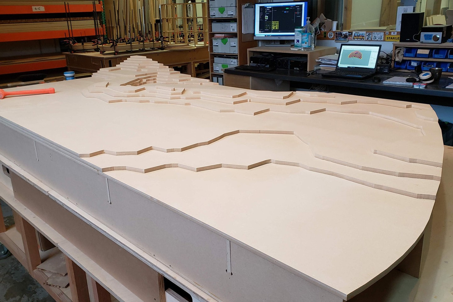 Fabrication of the table model to be used during development in Portland, OR